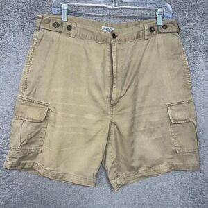 VTG Bert Pulitzer Cargo Shorts Mens 36 x 7 Beige Collectors Edition Cargo Pocket